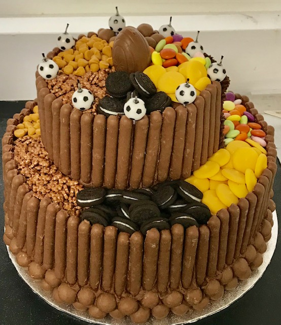 Two tier chocolate blackout cake