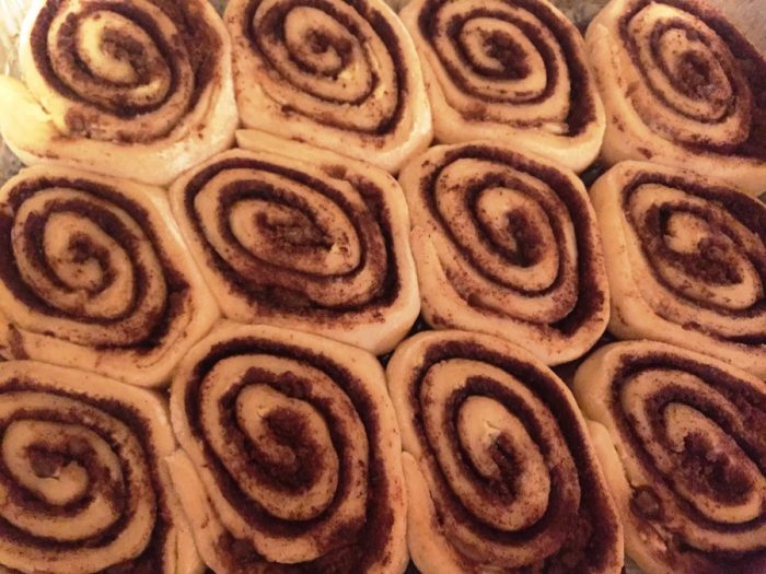 unbaked cinnamon rolls